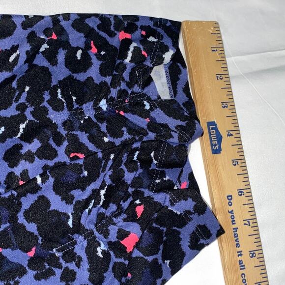 Calvin Klein Performance WICK Leggings Ruched Hem Animal Cheetah Print Sz Small - Picture 9 of 12